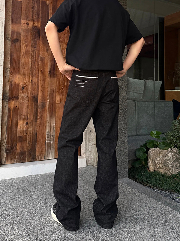 Streetwear Brand Jeans - Cleanfit Amerikan High Street Skinny Flare
