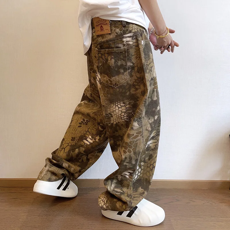 Streetwear Brand Graphic Designer - Yeni Erkekler Şık Yılan Baskı Sokak